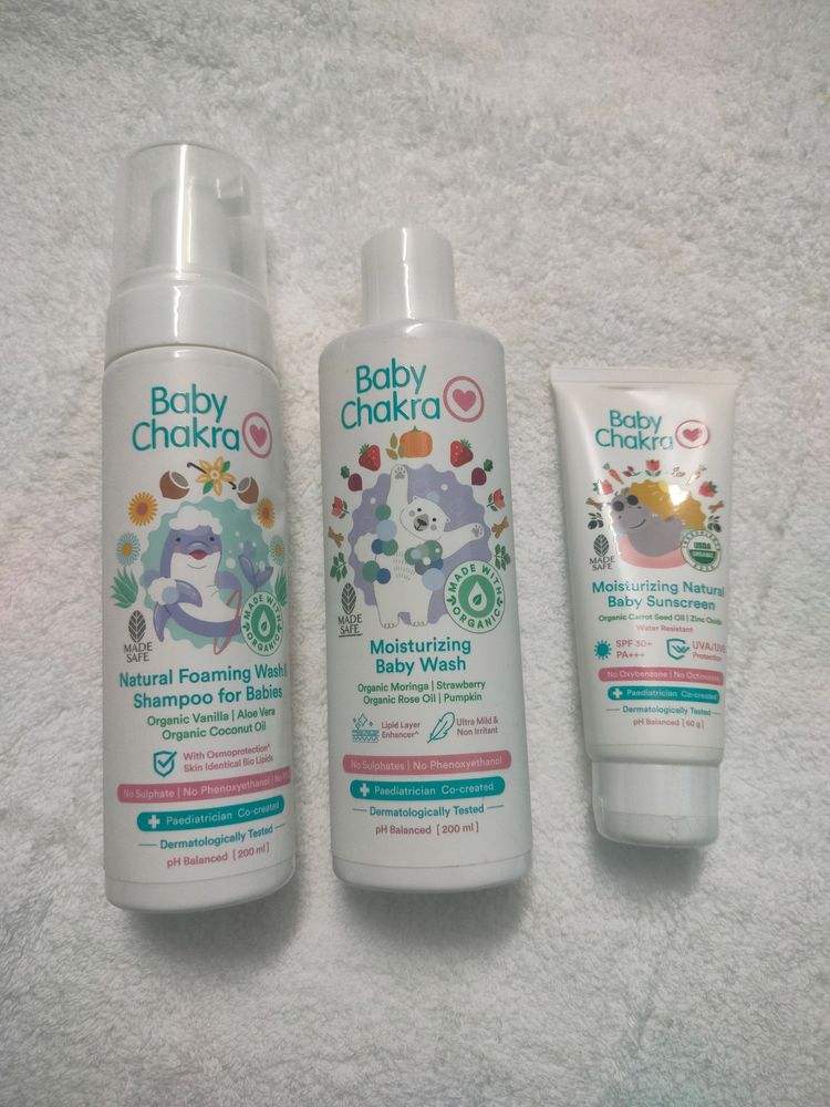 🎉FREEBIES🎉 BabyChakra Baby care Combo 👶🏻