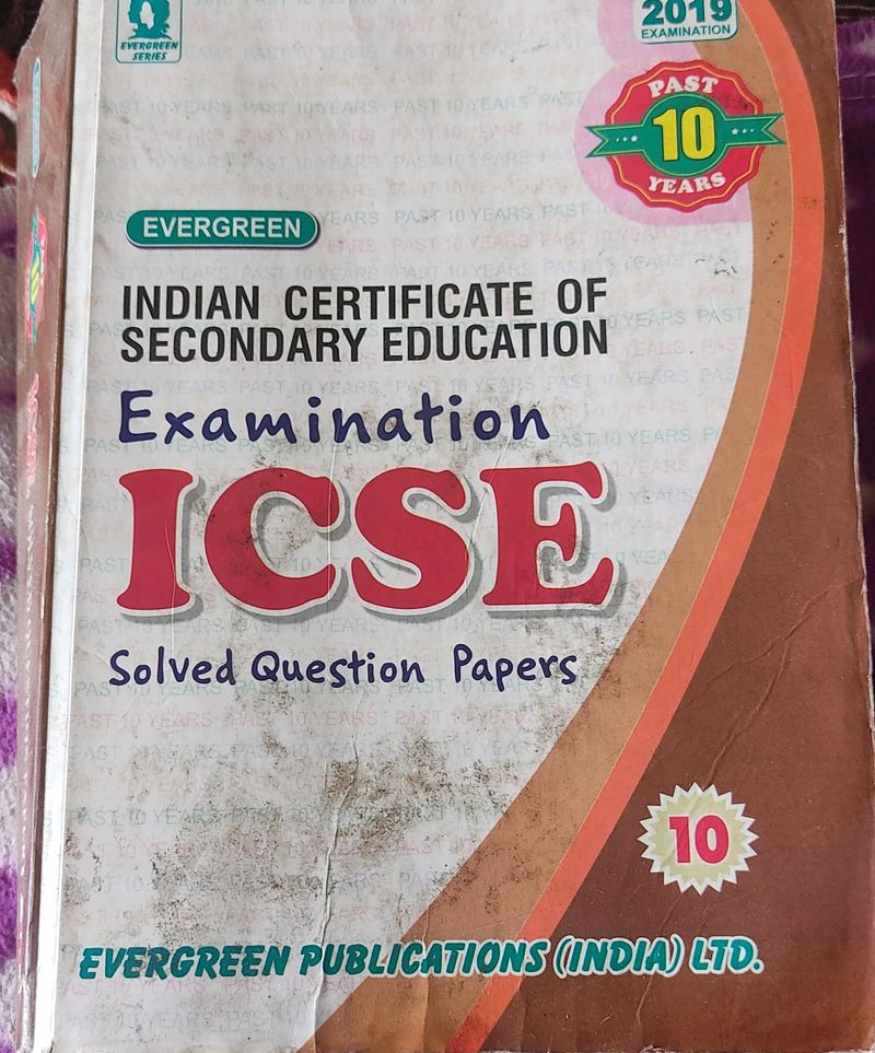 Icse Last 10 Years Solved Question Book