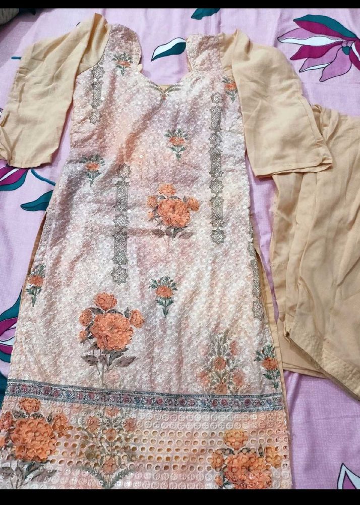 New Kurti Set With Dupatta