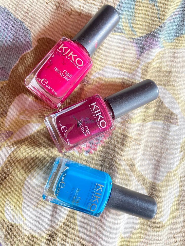 Kiko nail lacquer Set Of 3