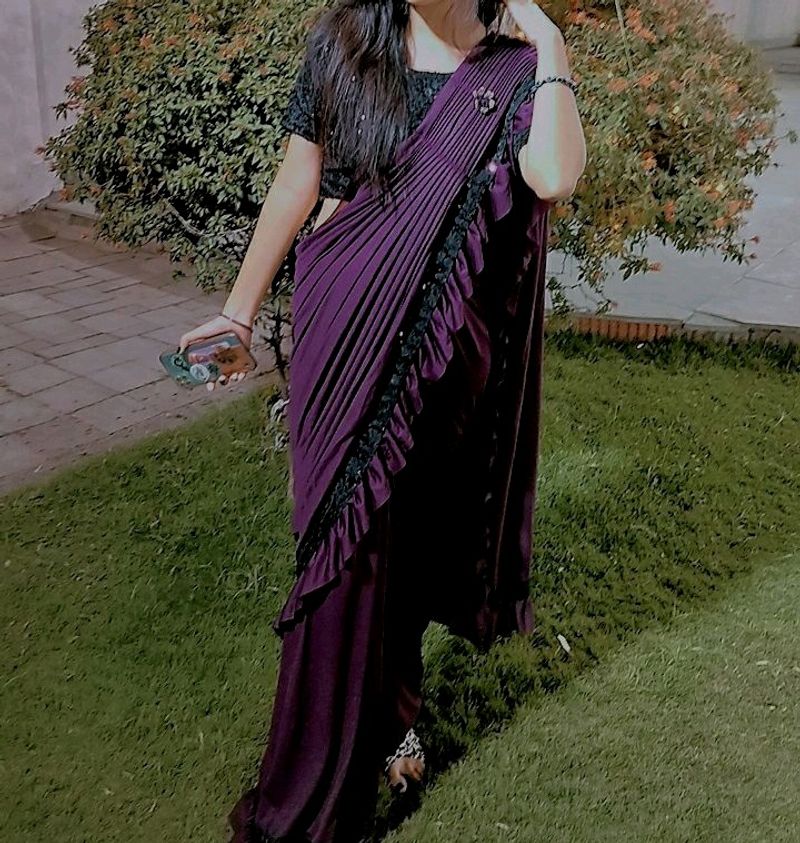 Beautiful Purple Saree