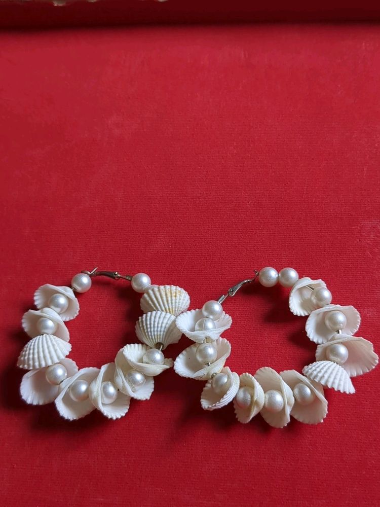 Sea Shell Hoops