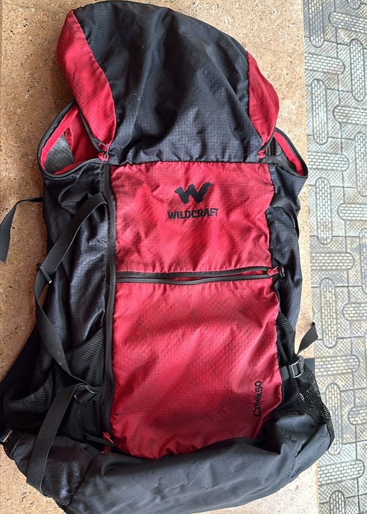 Wildcraft Red & Black Backpack