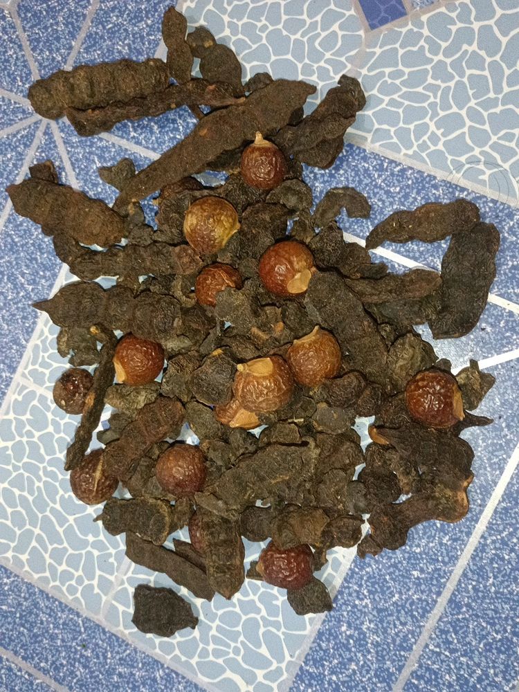 Whole Dry Amla-Reetha-Shikakai (250)Grm