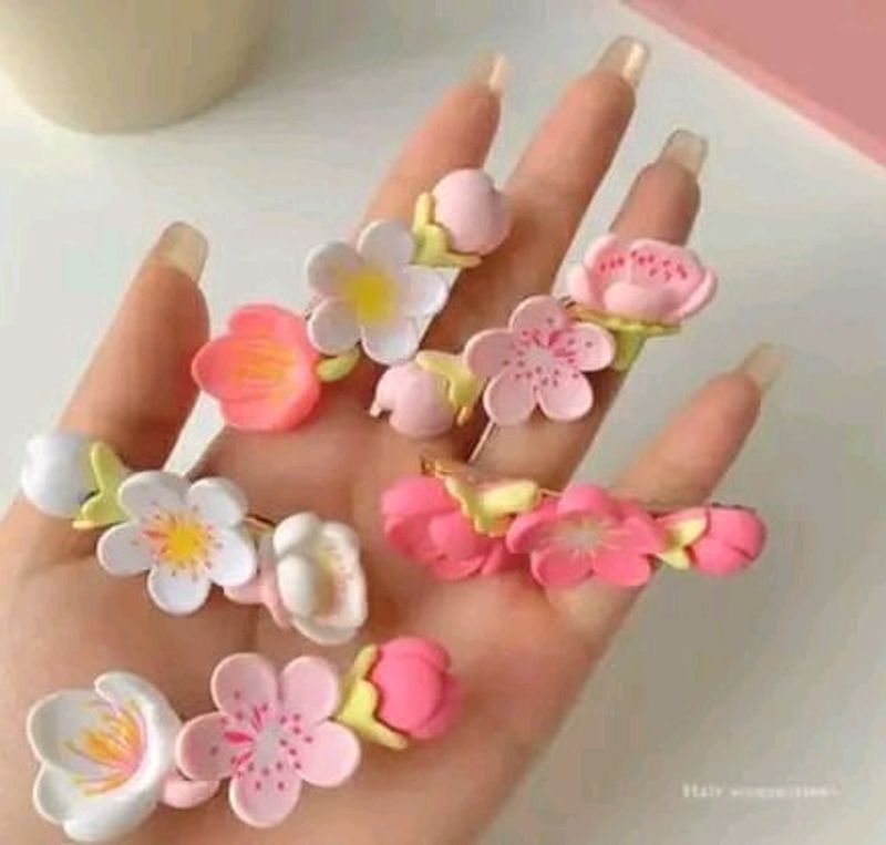 Kawaii Set Of 4 Hairclips