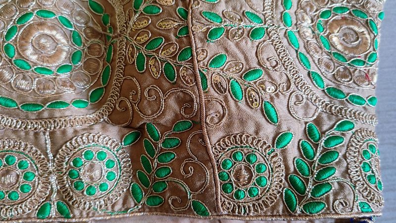 Paded Readymade Blouse With Excellent Embroidery