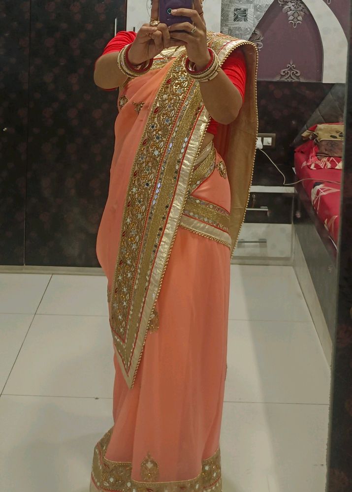 Heavy Work Saree