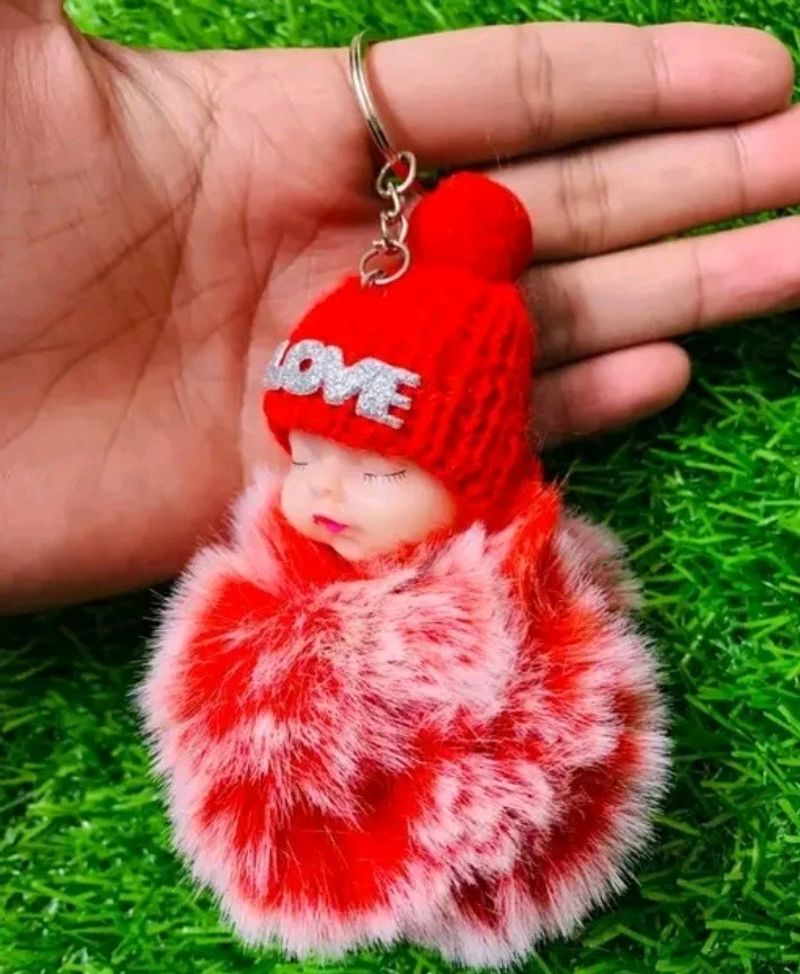 Beautiful & Cute Love Sleeping Doll Keychain