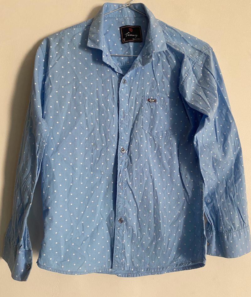 Shirt Printed Blue For Boys