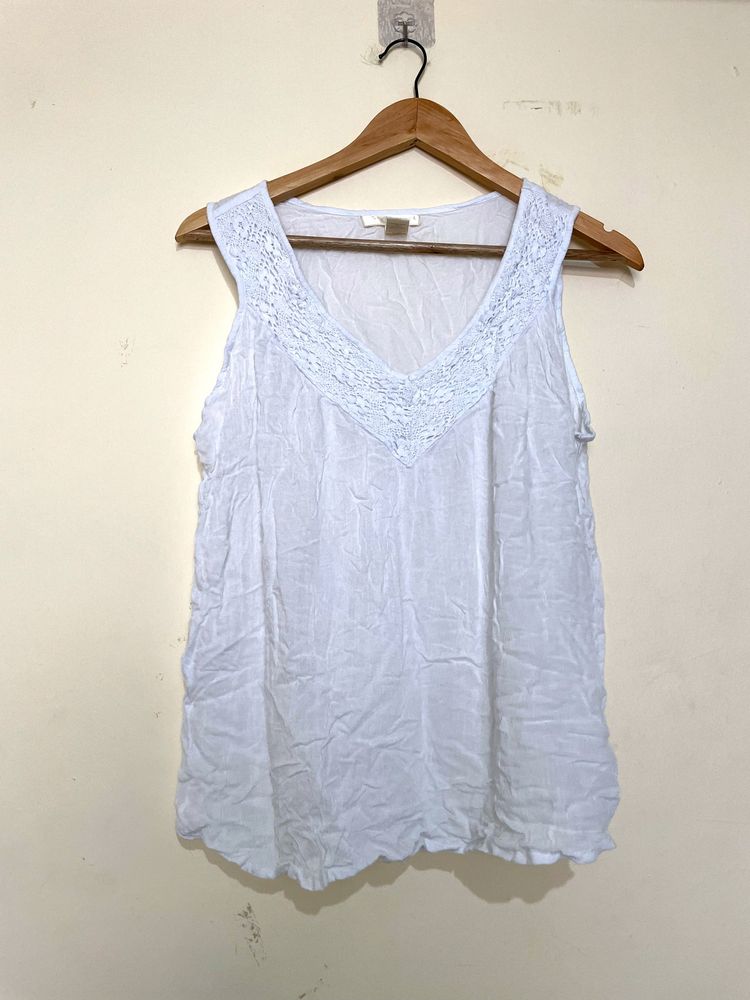 White Tank Top By Studio West