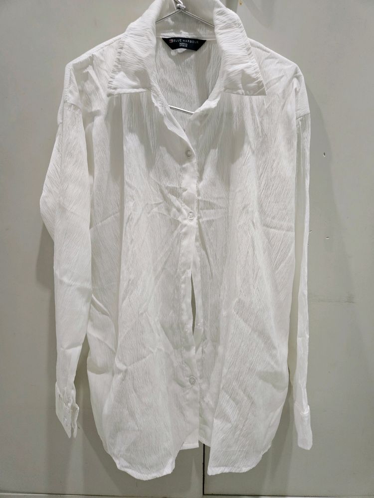 White Polyester Shirt