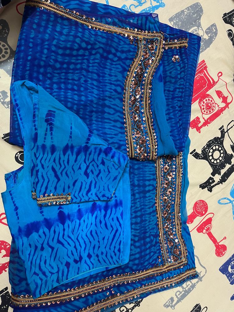 Pure Shibori Saree