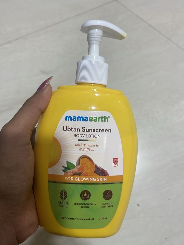 Ubtan Sunscreen Mamaearth Body Lotion