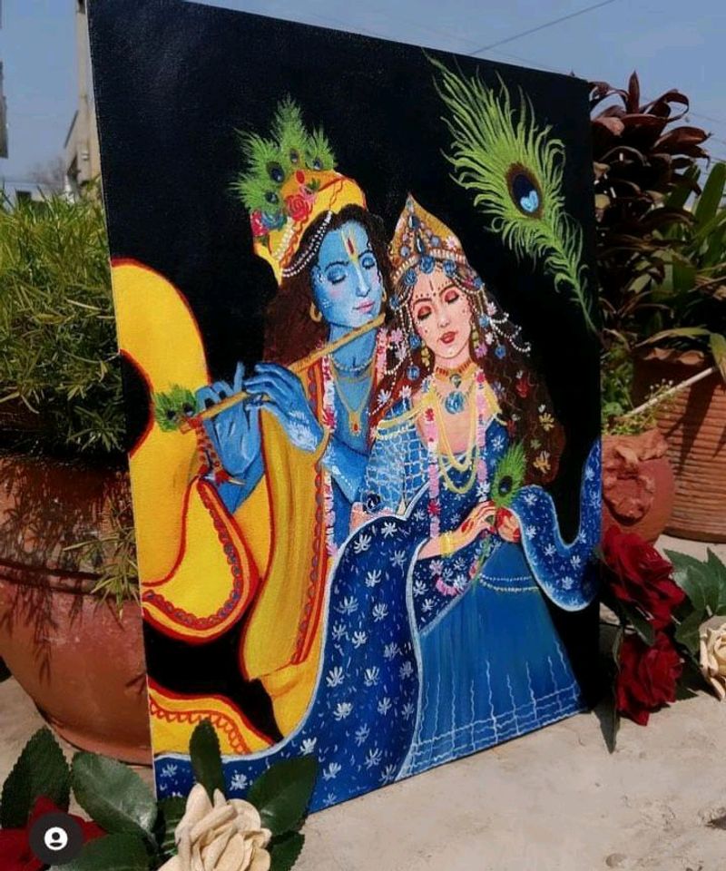 Radha Krishna Painting