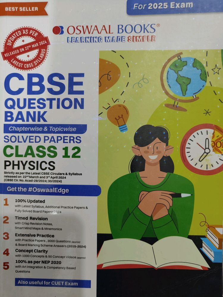 Oswaal CBSE Physics Question Class 12 For Exam2025