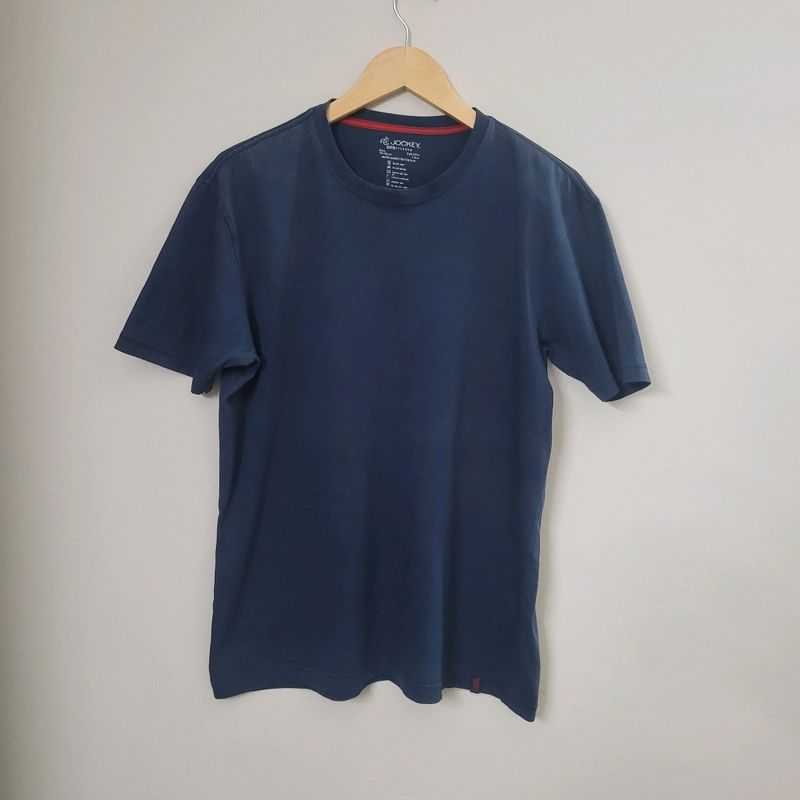 Jockey Navyblue  Round Neck Half Sleeve T-shirt