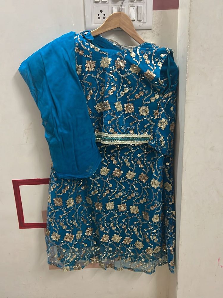 Blue Lehenga Waist 28