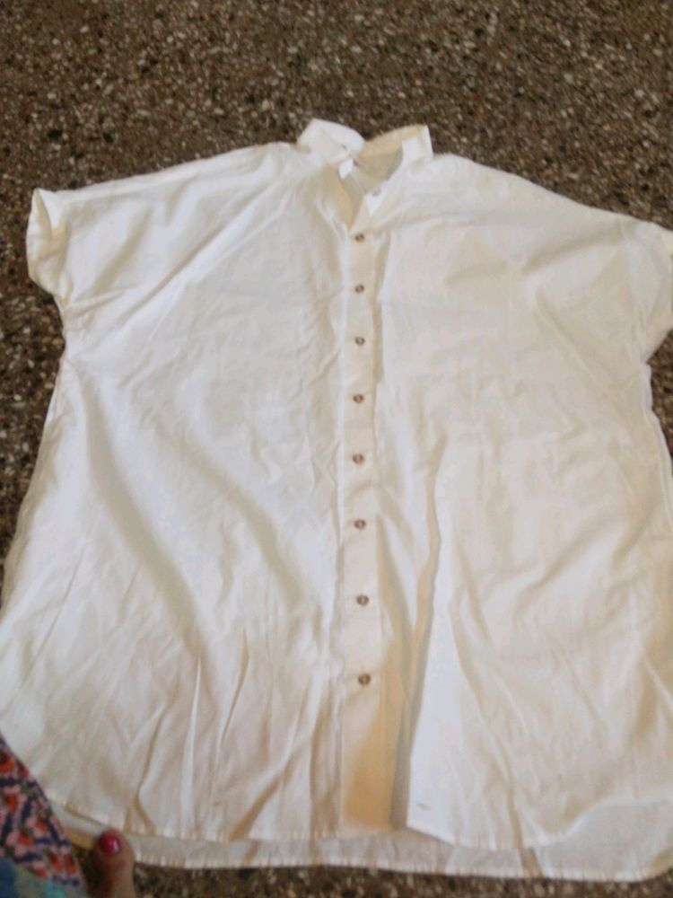 Smart White Plain Shirt3xl