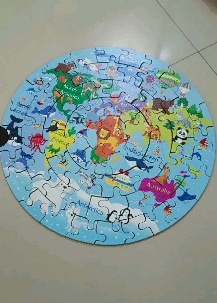 Brand New *** World Map Puzzle 🧩 For Kids