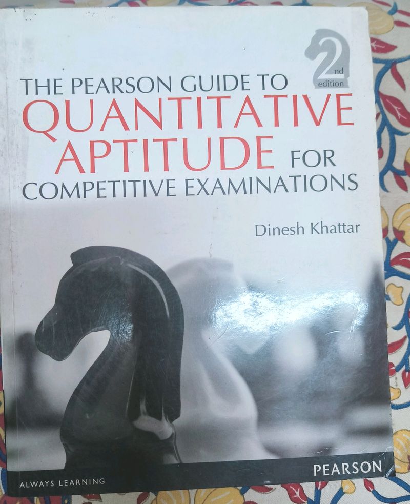 Pearson Quantitative Book For Clearing Aptitude!!!