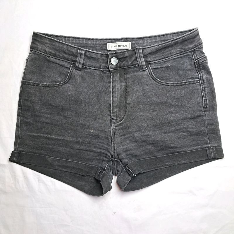 Denim Short Black