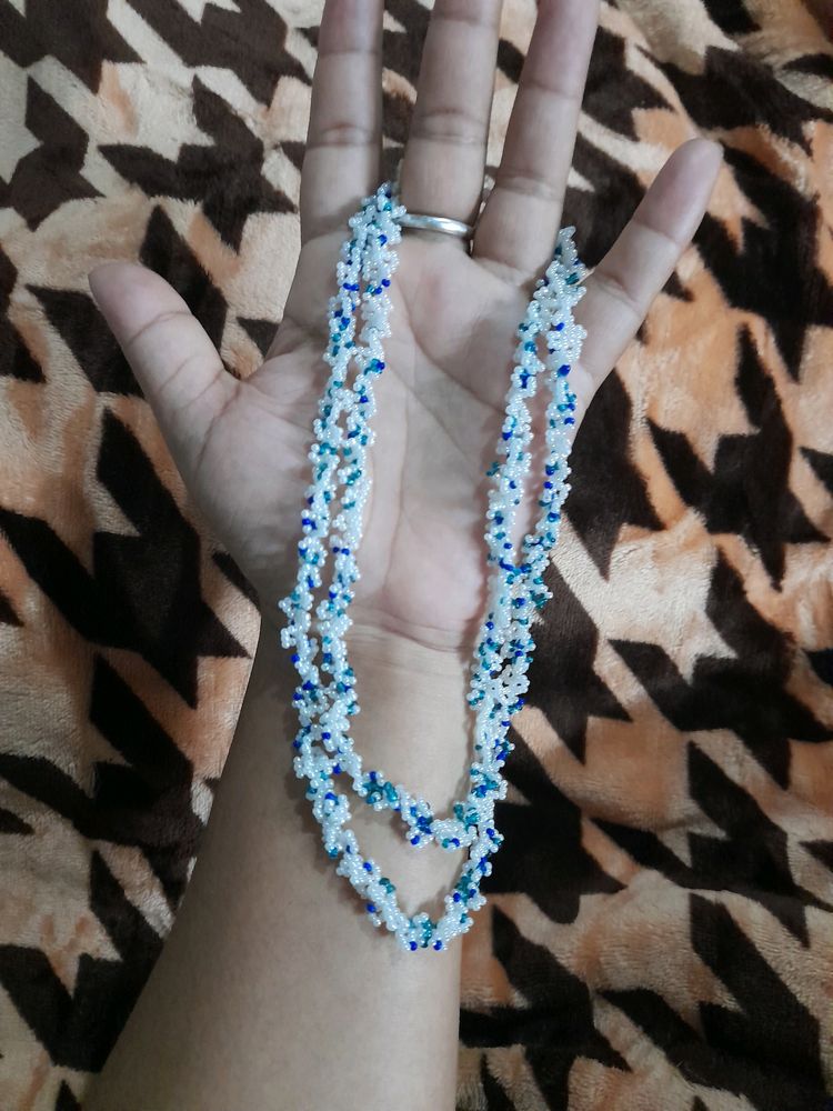 Blue&white Long Necklace