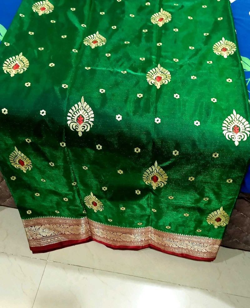 Combo Of 2 Saree_satin Silk And Mysore Sillk