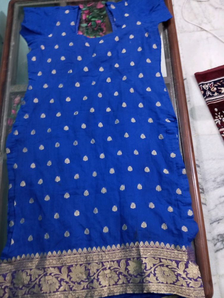 Banarsi Print Blue🔵Kurta