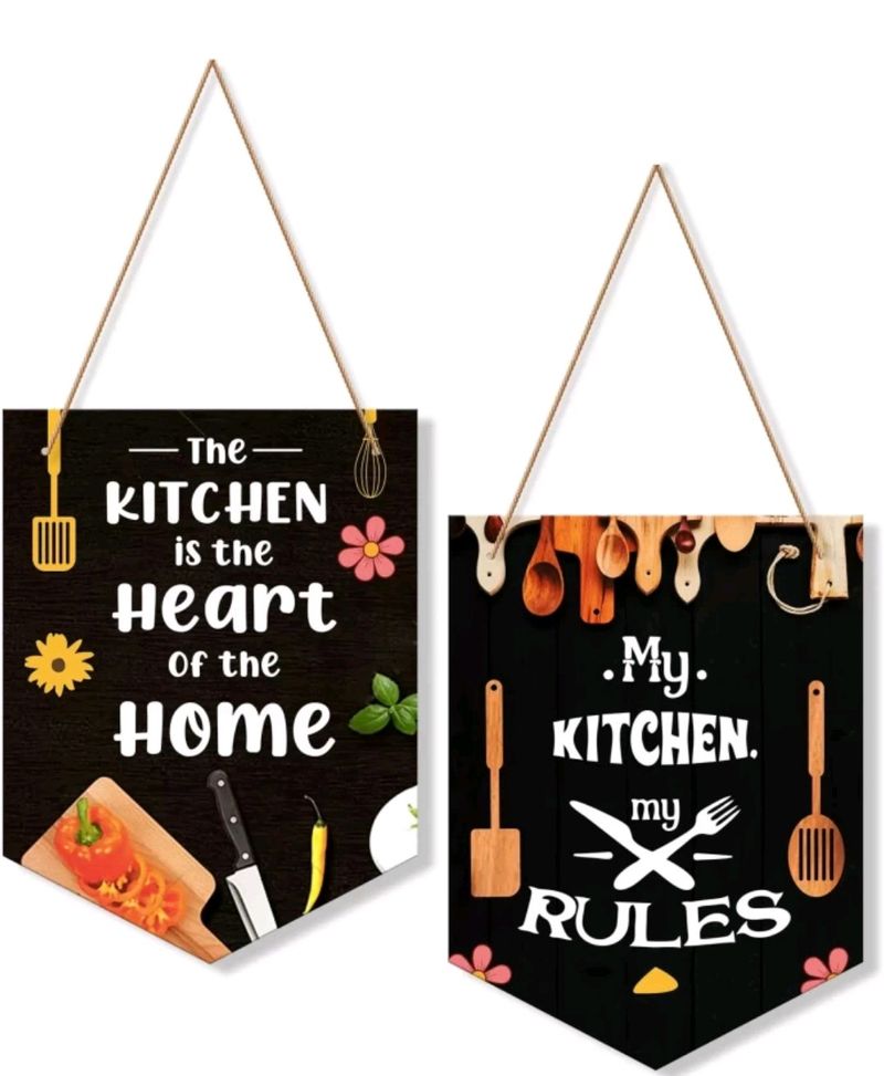 Designer Kitchen Quotes Wooden Wall Hanging