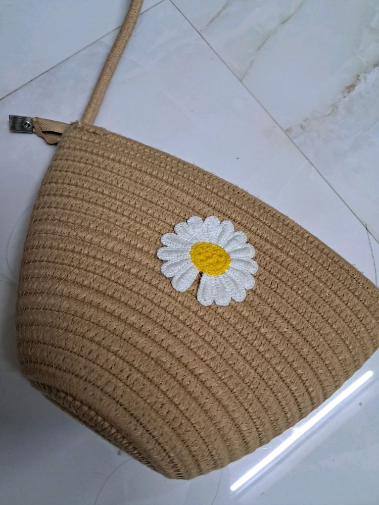 Beige Sling Bag