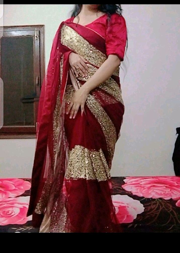 Sequence Saree 💜