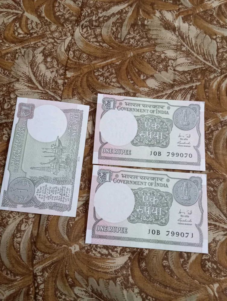 Low Price Deal:-Rare Original One Rupee 2 Notes