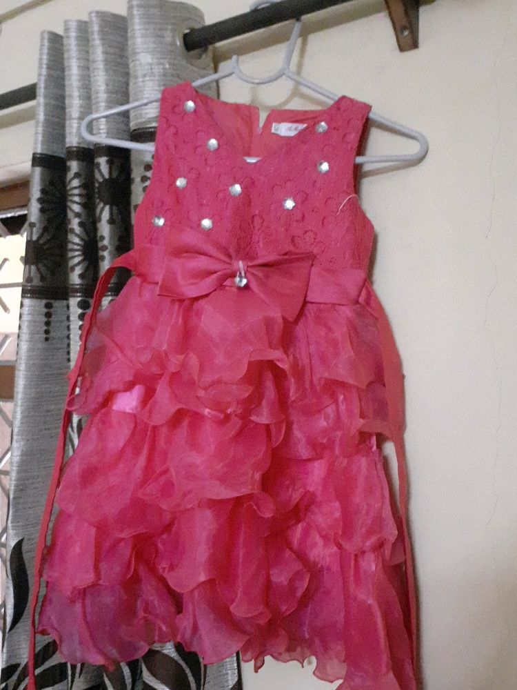 Pink Dress For Girls