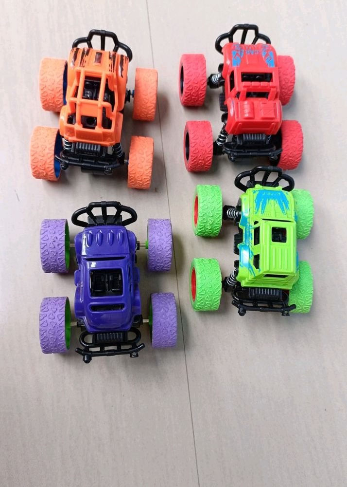 Set Of 4 Monster Truck For Kids