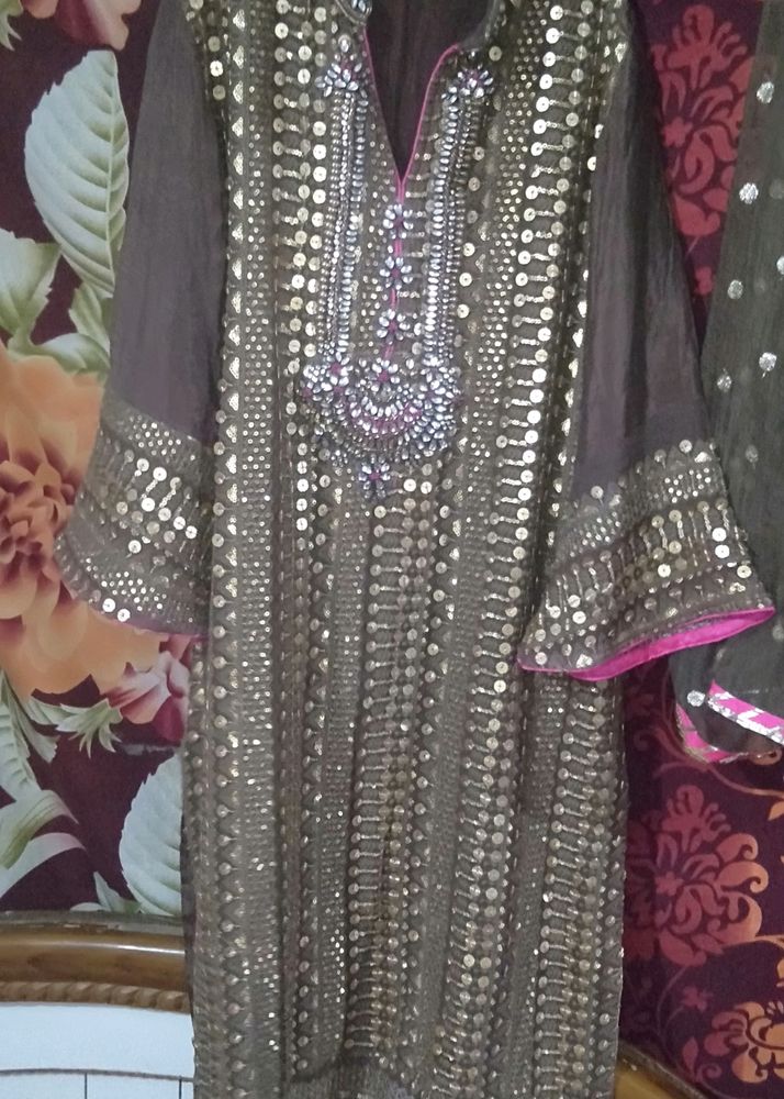 Wedding Heavy Full Work Gharara Suit