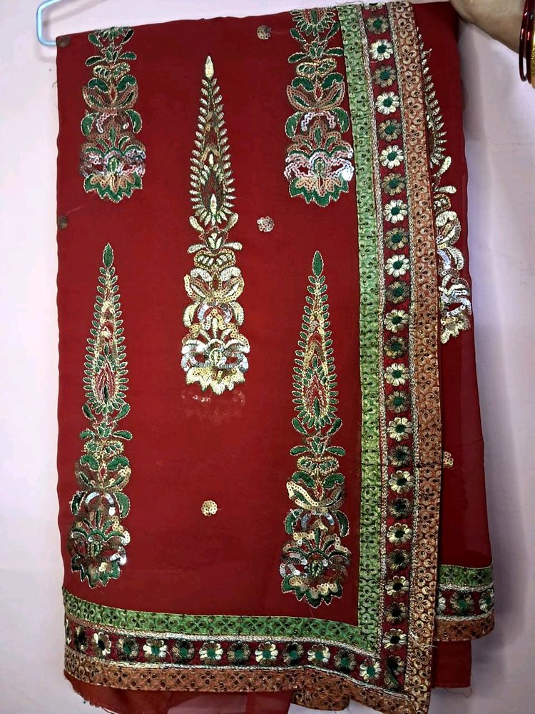 Beautiful Heavy All Over Work Saree For Wedding