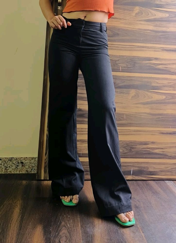 Mid Waist Formal Pants