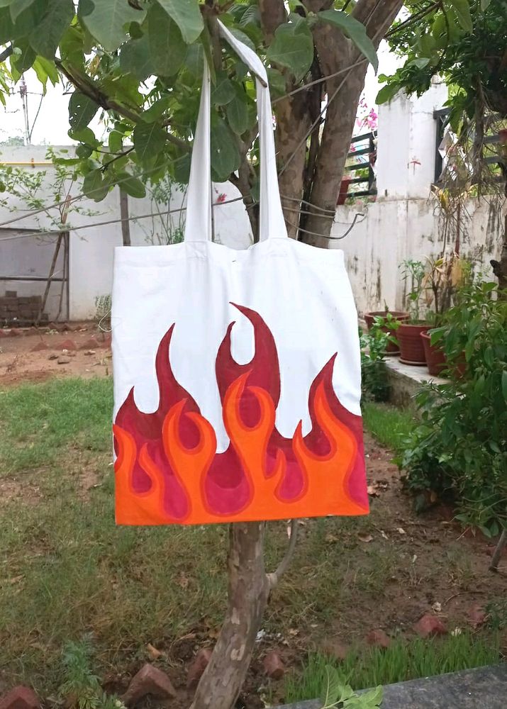 New Multi Flames Tote Bag