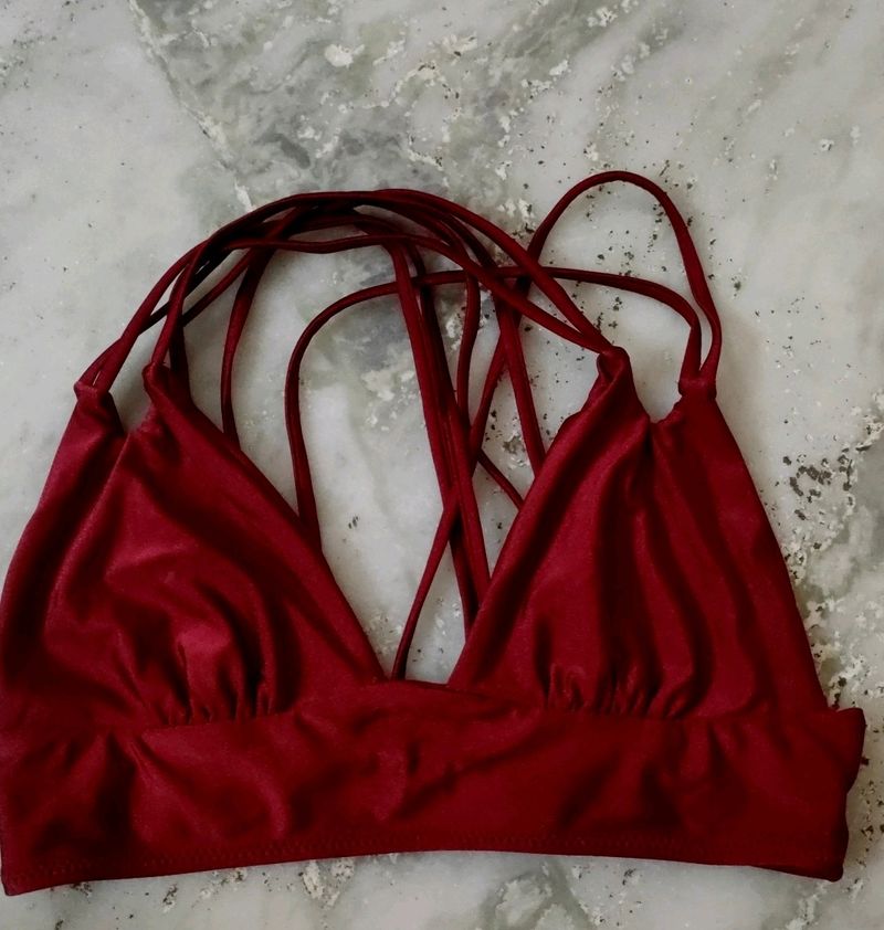 Sexy Bra Wine Color