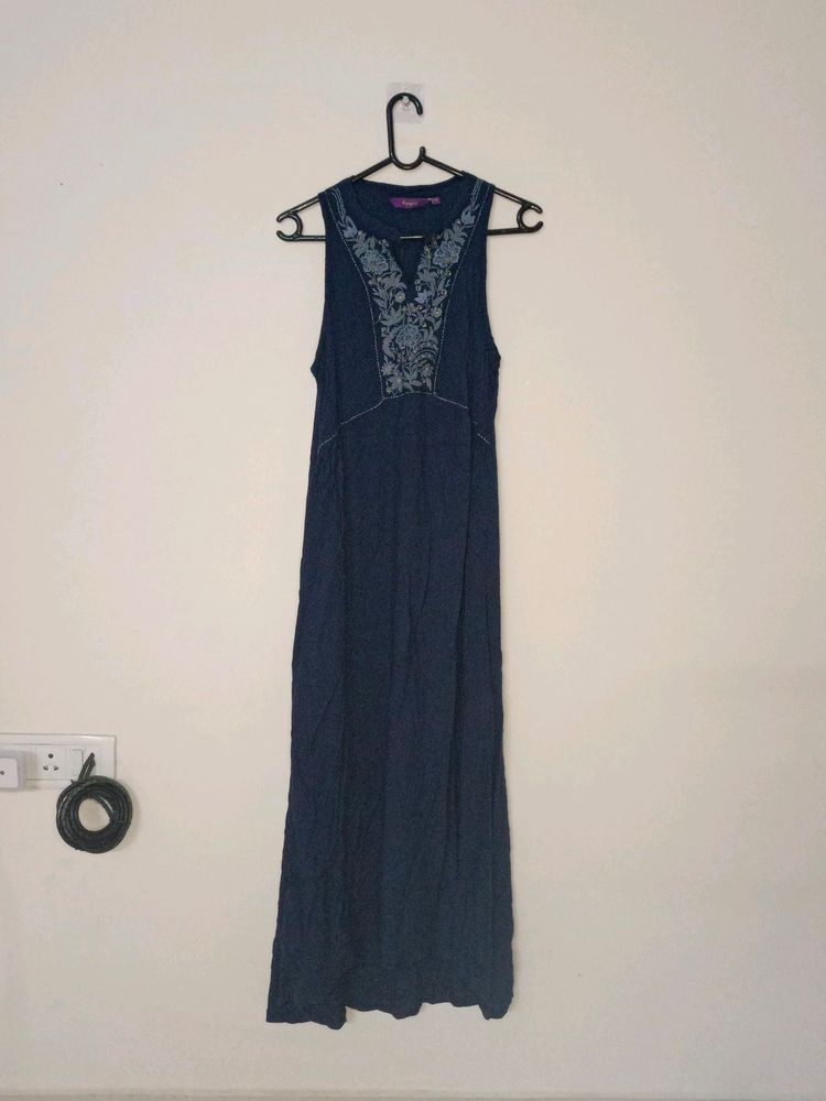 Navy Blue Gown Dress