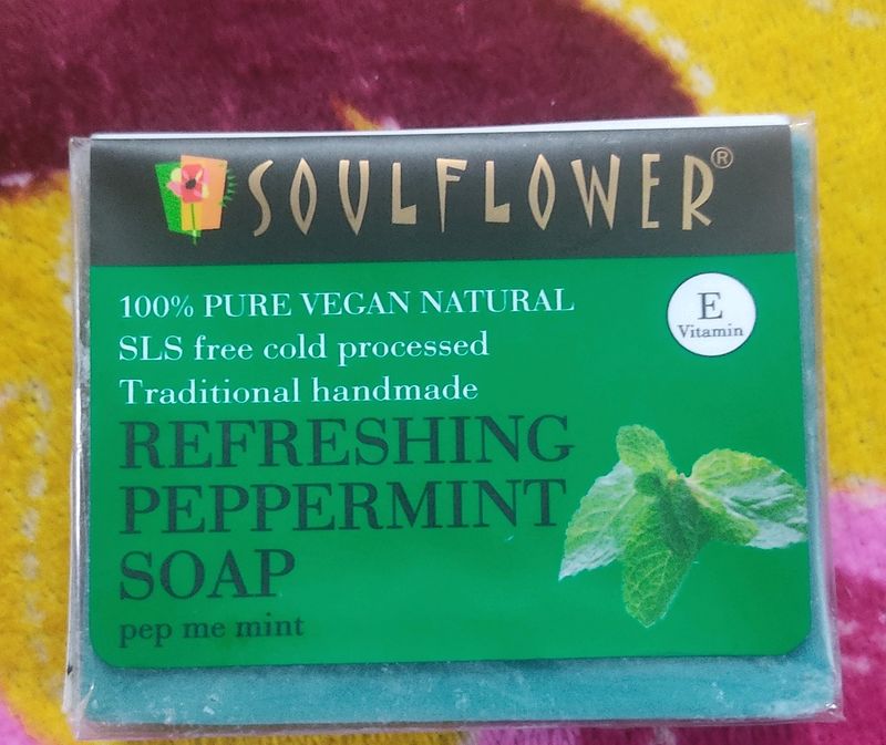 Soulflower Refreshing Peppermint Soap