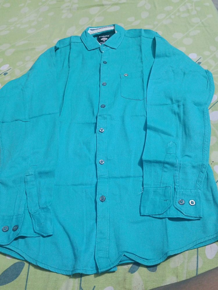 Cyan Shirt For Men