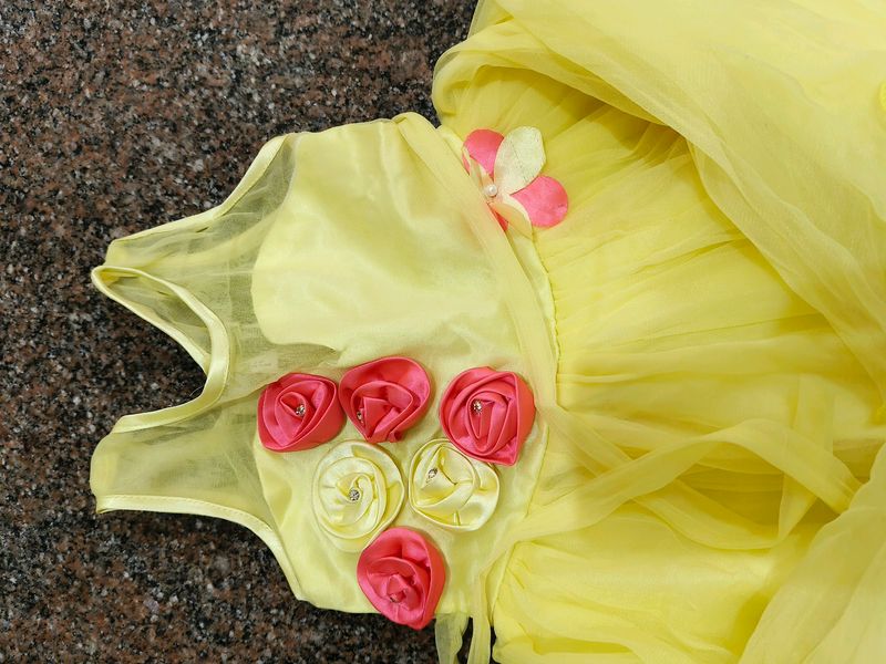 Yellow Girl Frock