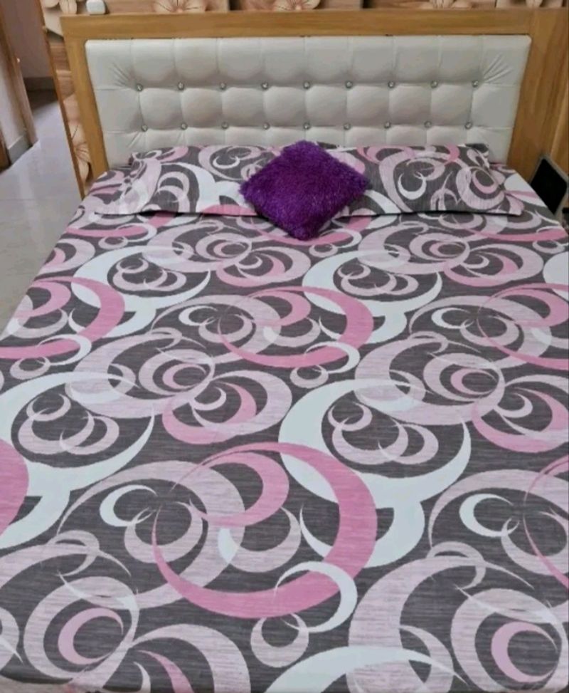 Elastic Bedsheet 2Pillow Cover