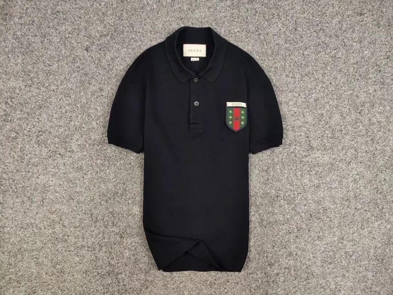 Gucci Web Crest Navy Embroidered logo Authentic