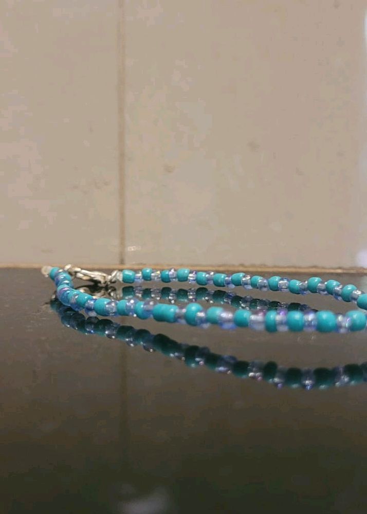 Handmade With Seed Beads,  2 Colored Bracelet