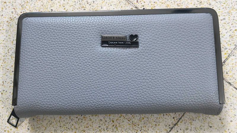 Brand New Grey Hand Clutch