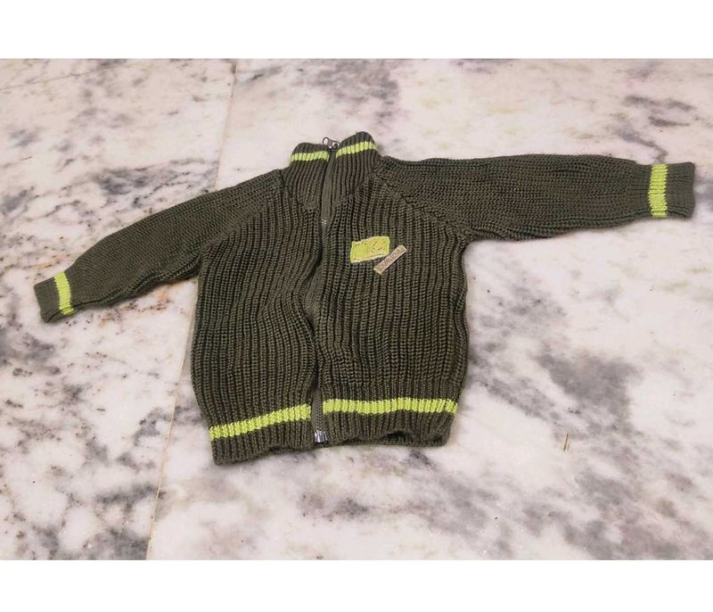 Zipper Sweater For Boy's