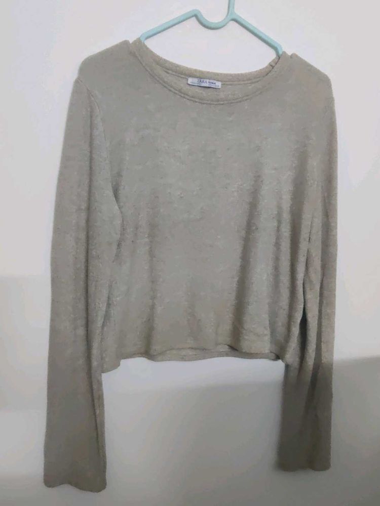 Zara Woolen Crop Top