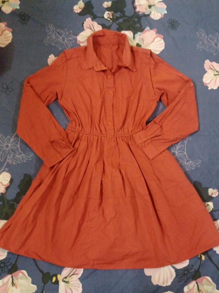 Comfortable Dress With Side Pockets